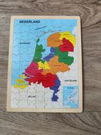 Houten puzzel Nederland, Ophalen, Zo goed als nieuw