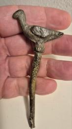 Romeins Vogel Beeldje bodemvondst brons 1ste-3de eeuw AD, Antiek en Kunst, Ophalen of Verzenden, Brons