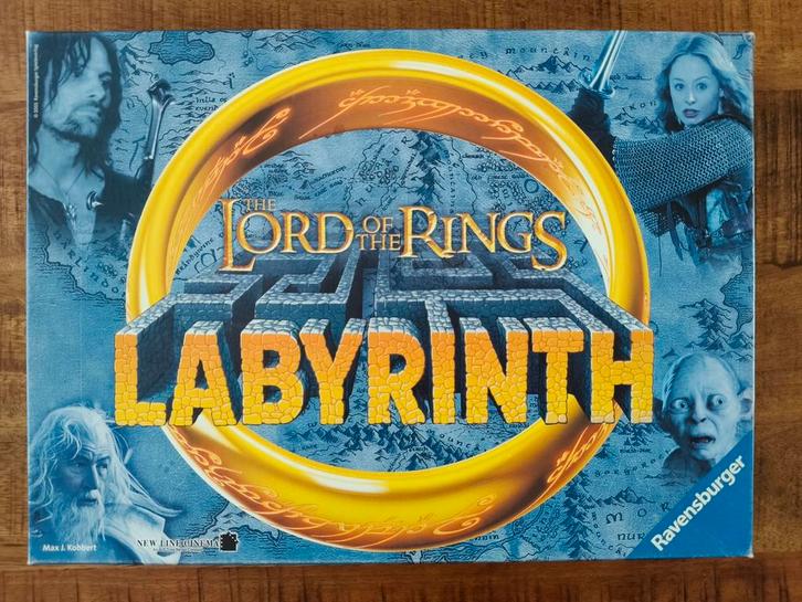 Lord of the Rings Labyrinth Bordspel, Hobby en Vrije tijd, Gezelschapsspellen | Bordspellen, Zo goed als nieuw, Drie of vier spelers