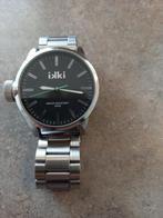 Mooie zilverkleurig heren horloge met stalen band., Sieraden, Tassen en Uiterlijk, Horloges | Heren, Overige merken, Staal, Staal