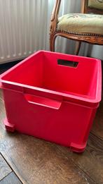 Curver unibox krat box doos kunststof rood, Ophalen, Zo goed als nieuw