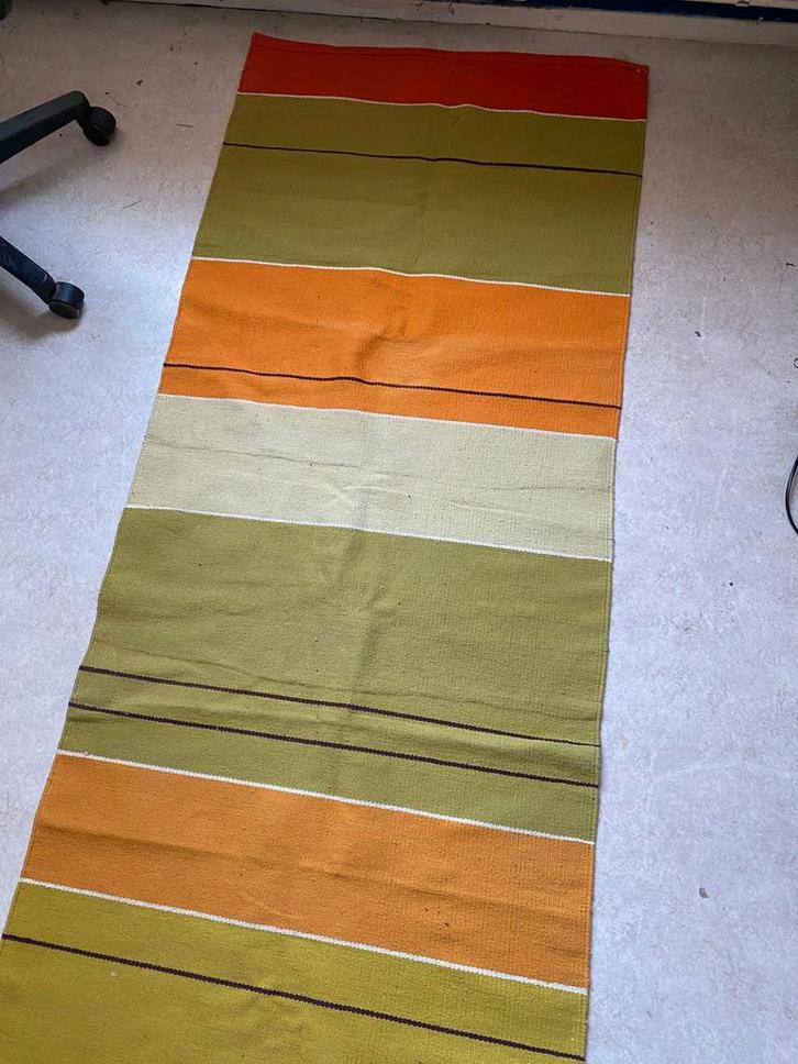 Katoenen vloerkleed (230x77), Huis en Inrichting, Stoffering | Tapijten en Kleden, Gebruikt, 50 tot 100 cm, 200 cm of meer, Rechthoekig