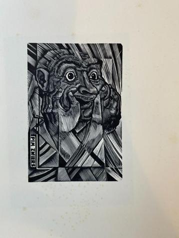 Wim Zwiers + 11 hout en kopergravures exlibris +... beschikbaar voor biedingen