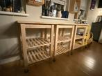 3x IKEA Bekvam Keukentrolley - Handig en Stijlvol!, Ophalen, Minder dan 50 cm, Bruin, Zo goed als nieuw