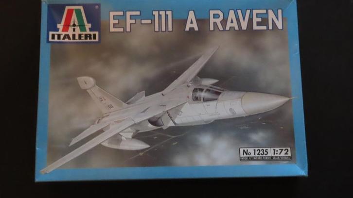 EF-111A Raven Italeri 1/72, Hobby en Vrije tijd, Modelbouw | Vliegtuigen en Helikopters, Nieuw, Vliegtuig, 1:72 tot 1:144, Italeri