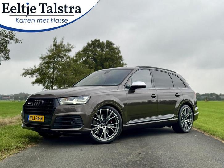 Audi SQ7 4.0 TDI quattro|Grijs kenteken|Rolstabilisatie|B&O, Auto's, Bestelauto's, Bedrijf, Te koop, 4x4, ABS, Achteruitrijcamera