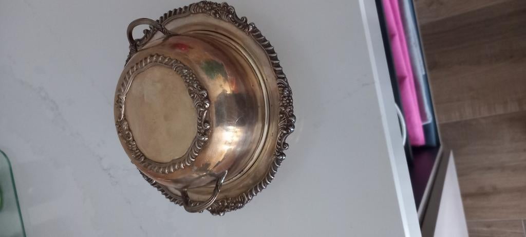 Verzilverde serveerschaal, Ophalen of Verzenden