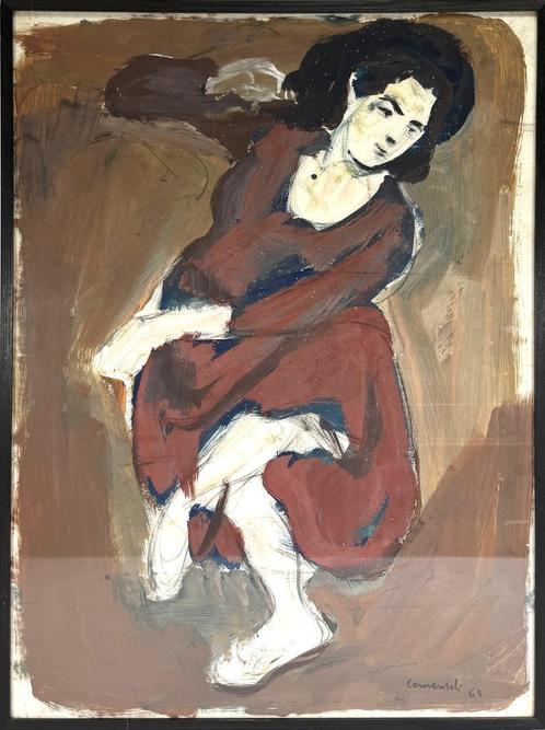 Gouache, Mario Comensoli, Antiek en Kunst, Kunst | Schilderijen | Klassiek, Ophalen of Verzenden
