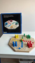 Groot houten mens erger je niet spel, Hobby en Vrije tijd, Gezelschapsspellen | Bordspellen, Ophalen, Zo goed als nieuw