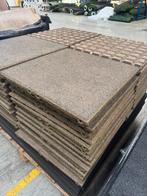 Rubber Tegel Zandkleur 50 x 50 x 2.5cm (48 stuks), Ophalen, Gebruikt, Stuntgras, Rubber