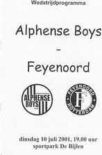 Programma 01-02 Alphense Boys - Feyenoord, Verzenden, Zo goed als nieuw, Feyenoord, Boek of Tijdschrift