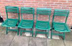 4 Lerolin (Made in Italy) kunstof tuinstoelen inklapbaar, Ophalen, Zo goed als nieuw, Kunststof, Inklapbaar
