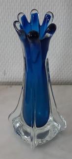 Murano blauwe vaas, Antiek en Kunst, Ophalen of Verzenden