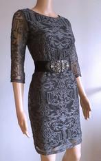 Korte jurk grijs met kant H&M XS of 34, Nieuw, Ophalen of Verzenden, Maat 34 (XS) of kleiner, Grijs