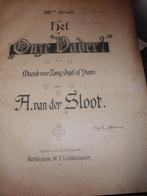 Heel oud Muziekboek van A van der Sloot, Gebruikt, Overige genres, Ophalen of Verzenden, Artiest of Componist