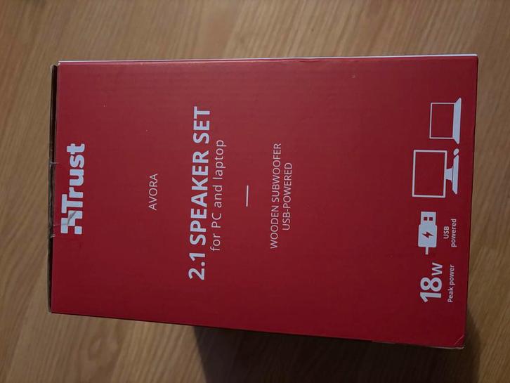Trust 2.1 Speakerset - Nieuw!, Computers en Software, Pc speakers, Nieuw, Audiokanaal 2.1, Ophalen