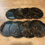 Nieuw  8 epoxy onderzetters  zwart goud marmerlook, Huis en Inrichting, Woonaccessoires | Onderzetters, Ophalen of Verzenden, Nieuw