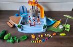 Playmobil zwembad, douche, glijbaan, poppetjes, accessoire, Ophalen of Verzenden, Zo goed als nieuw, Complete set