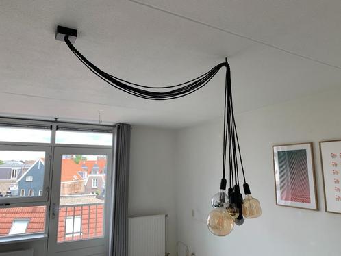 Hanglamp tros met peertjes, Huis en Inrichting, Lampen | Hanglampen, Gebruikt, 75 cm of meer, Kunststof, Overige materialen, Ophalen
