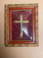 Antiek kruisbeeld in sierlijst, Antiek en Kunst, Ophalen