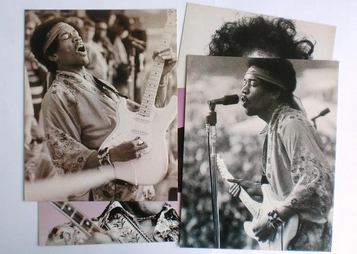Fraaie fotokaarten foto’s: Jimi Hendrix, Bon Jovi, Cobain em, Verzamelen, Muziek, Artiesten en Beroemdheden, Nieuw, Foto of Kaart