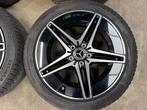 18 inch originele AMG velgen + all season banden Mercedes C, 18 inch, Gebruikt, Info@originalwheels.nl, Banden en Velgen