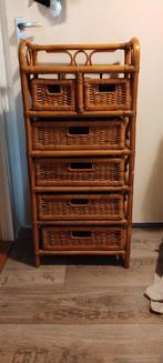 Rotan ladekastje, Huis en Inrichting, Ophalen, Gebruikt, 50 tot 100 cm, Minder dan 100 cm