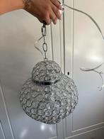 Plafondlamp diamant kroonluchter zilver, Huis en Inrichting, Lampen | Hanglampen, Ophalen, Zo goed als nieuw, Minder dan 50 cm