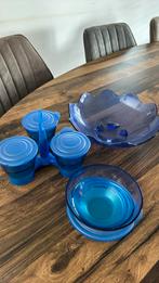 Tupperware Eleganzia, Huis en Inrichting, Keuken | Tupperware, Blauw, Schaal, Ophalen of Verzenden, Zo goed als nieuw