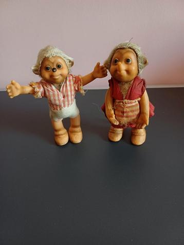Koppeltje Mecki's van Steiff 12cm groot beschikbaar voor biedingen