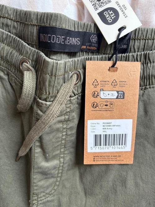 Khaki broek Indicode maat XL en XXL, Kleding | Heren, Broeken en Pantalons, Nieuw, Maat 56/58 (XL), Groen, Ophalen of Verzenden