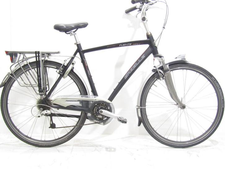 Gazelle Fuente zwart heren 57cm 28inch, Fietsen en Brommers, Fietsen | Heren | Herenfietsen, Gebruikt, Gazelle, 57 tot 61 cm, Versnellingen