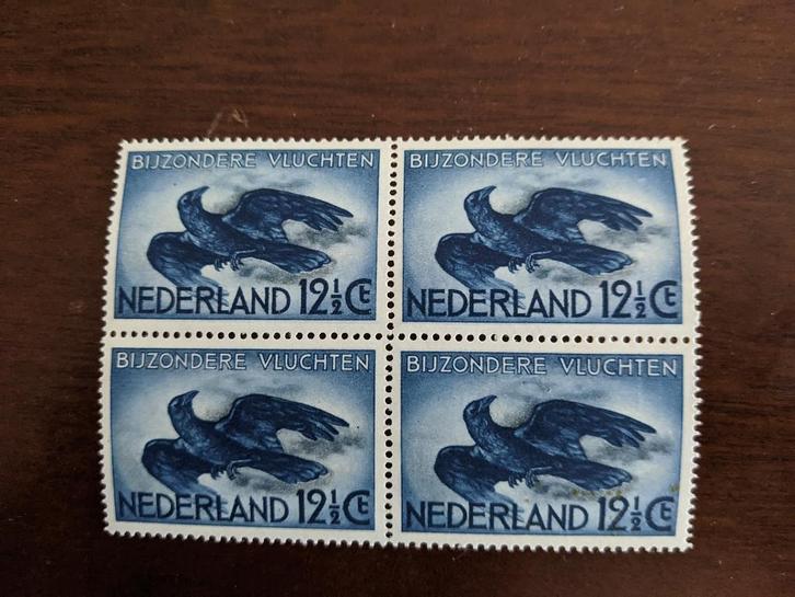 NL 1938; LUCHTPOSTZEGELS LP11 IN BLOK VAN 4, Postzegels en Munten, Postzegels | Nederland, Postfris, T/m 1940, Verzenden