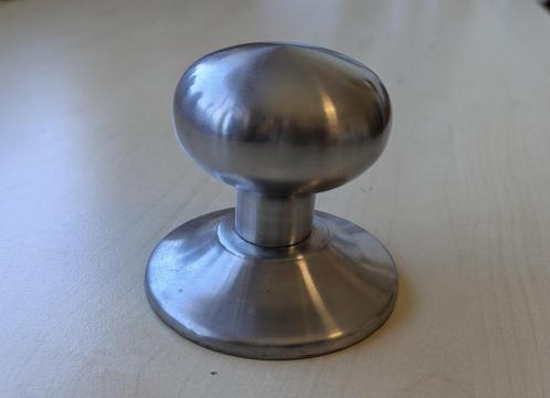 Vaste deurknop voor voordeur, Doe-het-zelf en Verbouw, Hang- en Sluitwerk, Gebruikt, Overige typen, Rvs, Ophalen of Verzenden