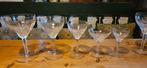 Grote set vintage kristallen Leerdam glazen, Ophalen of Verzenden