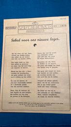 1945-12 mei Vrij Nederland Gebed voor ons nieuwe  leger, Ophalen of Verzenden, Landmacht, Nederland, Boek of Tijdschrift