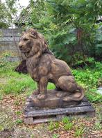 Set oud roestlook leeuwen, Tuin en Terras, Ophalen, Nieuw, Beton, Dierenbeeld