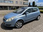 Opel Corsa 1.4 16V 5D AUT 2007 Blauw, Auto's, Zwart, 4 cilinders, Blauw, Particulier
