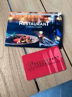 Restaurant cadeau card twv 40€. Cadeau kaart., Eén persoon, Cadeaubon, Overige typen