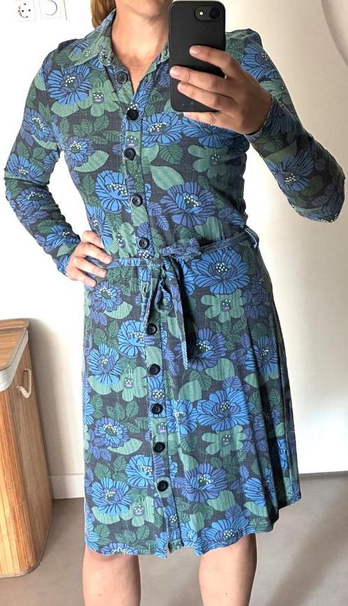 Tante Betsy jurk Forest Ink maat L, Kleding | Dames, Jurken, Zo goed als nieuw, Maat 42/44 (L), Blauw, Knielengte, Ophalen of Verzenden