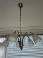 Plafondlamp vintage met 5 armen, Huis en Inrichting, Ophalen, Zo goed als nieuw, Glas, 50 tot 75 cm