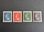 1946 Kon Wilh Konijnenburg NVPH nr 346-349 ongestempeld, Postzegels en Munten, Verzenden, Na 1940