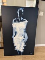 Abstract Schilderij Vrouw 78x118cm, Antiek en Kunst, Ophalen