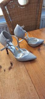 Naaldhakken pumps zilver glitter dansschoenen 36 jumex, Ophalen of Verzenden, Zo goed als nieuw, Schoenen