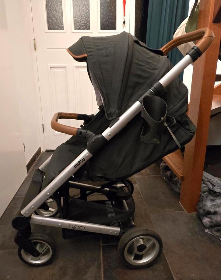 Mutsy Nexo Buggy - Deep Forest Melange, Kinderen en Baby's, Kinderwagens en Combinaties, Gebruikt, Kinderwagen, Mutsy, Verstelbare duwstang