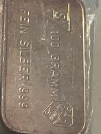 Zilverbaar 100 gram - 999 - unieke baar voor verzamelaar, Ophalen of Verzenden, Zilver
