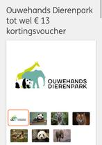 Ouwehands Dierenpark Kortingsvoucher, Eén persoon, Kortingsbon