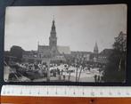 Fotokaart Alkmaar Marktplein Kaasmarkt Waagplein Waagtoren, Verzamelen, Noord-Holland, Ongelopen, Ophalen of Verzenden, Voor 1920