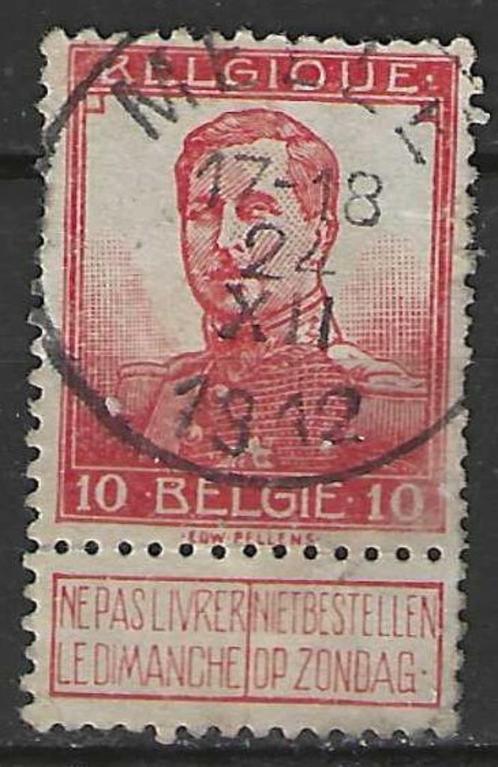 Belgie 1912 - Yvert/OBP 111 - Koning Albert I (ST), Postzegels en Munten, Postzegels | Europa | België, Gestempeld, Koninklijk huis