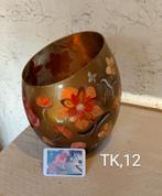 Mooi beschilderd glas vaas, Huis en Inrichting, Woonaccessoires | Vazen, Overige kleuren, Ophalen of Verzenden, Minder dan 50 cm